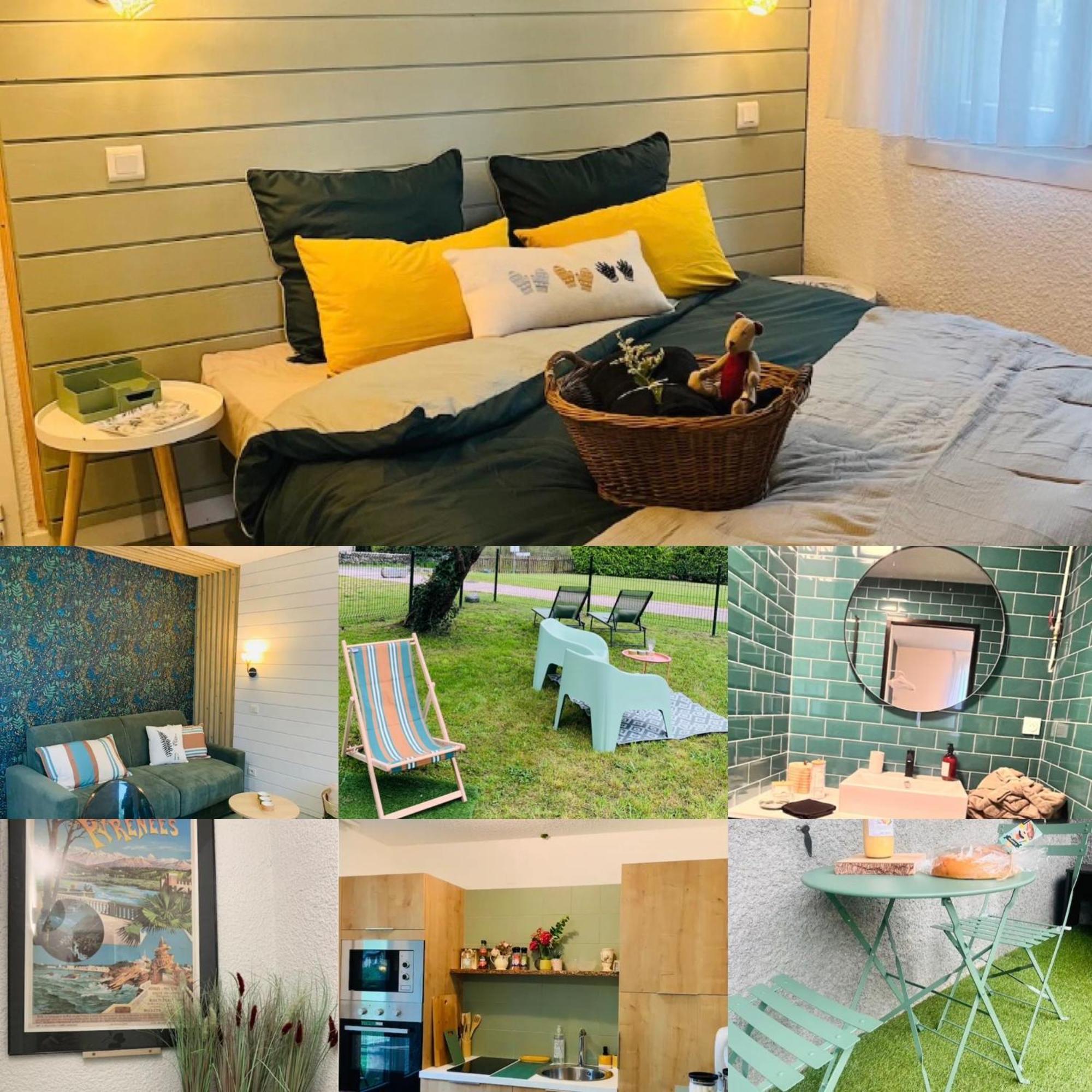 La Suite Unique - Le Jardin Sur Les Pyrenees- Vue Panoramique Montagne -Jardin Cloture Prive De 100M2-Parking-Linge De Lit Et Serviettes Compris- Bielle ภายนอก รูปภาพ